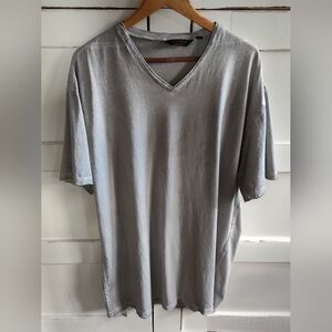 Outpost Makers From Buckle Men's Grey V Neck Short Sleeve 100% Cotton Tee | XXXL